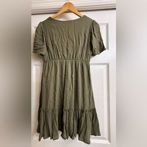 Altar'd State Sage Green Dress Tie Back Size Small